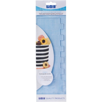Tall Patterned Edge Side Scraper - Stripes